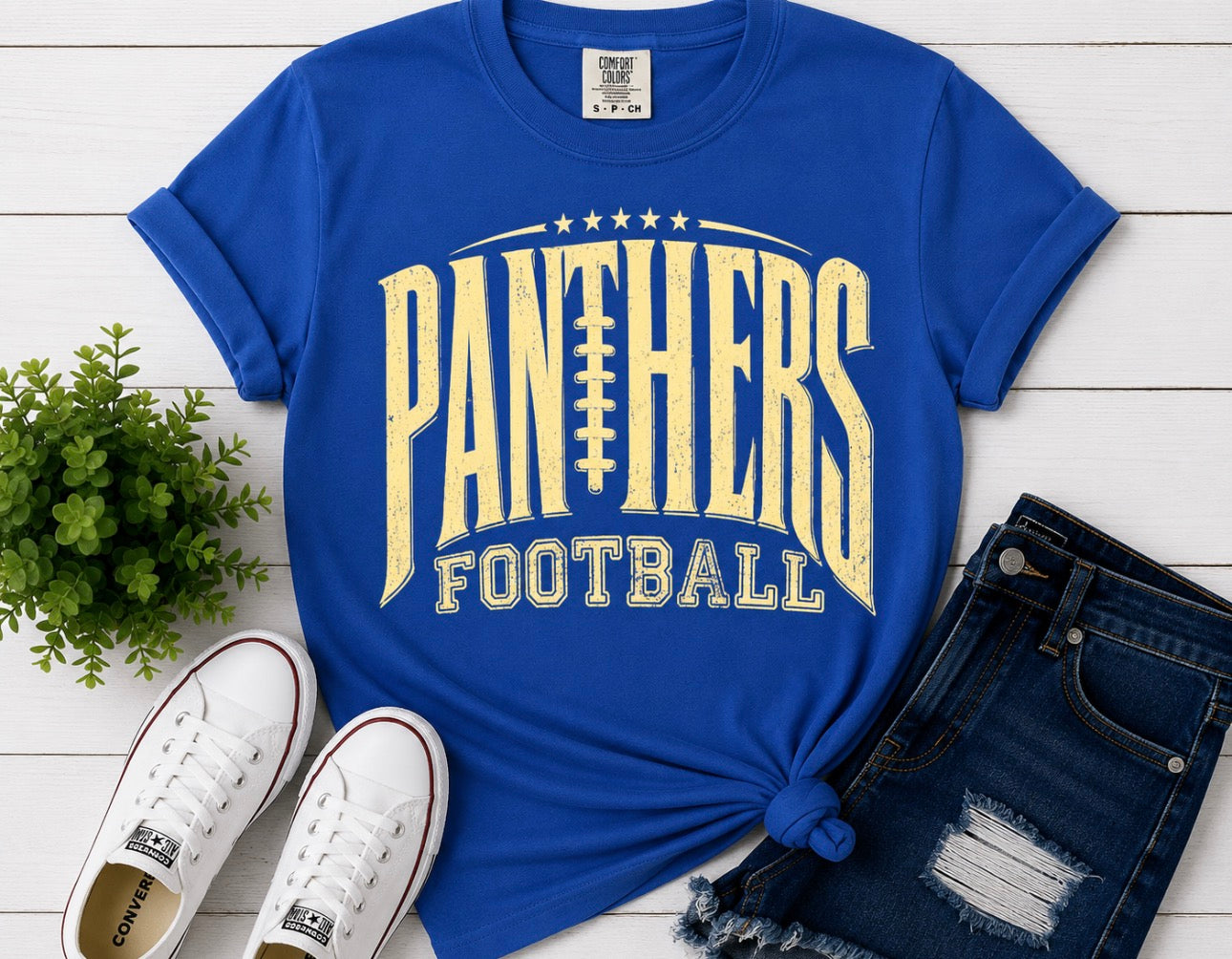 Panthers Arched Football - Gildan!
