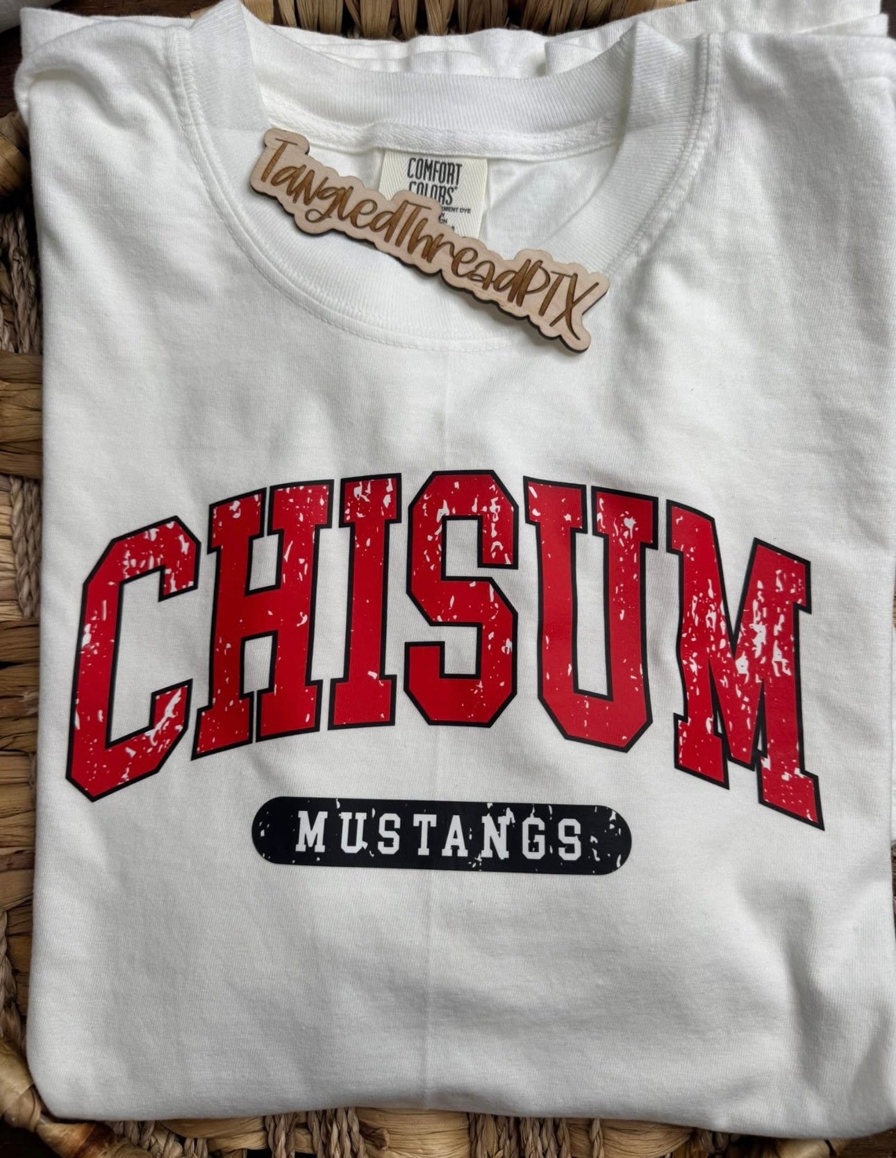 Chisum Mustangs Distressed - White
