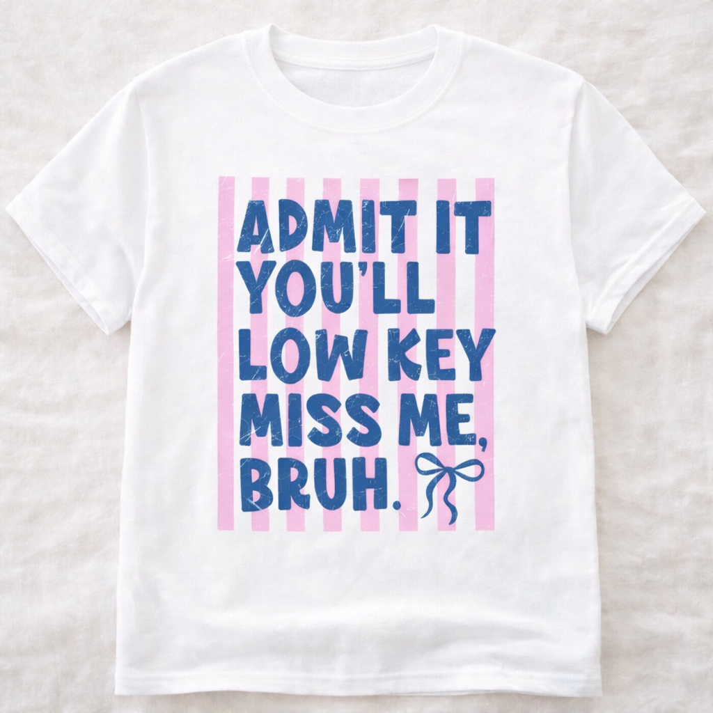 Admit it - Low Key - White Gildan