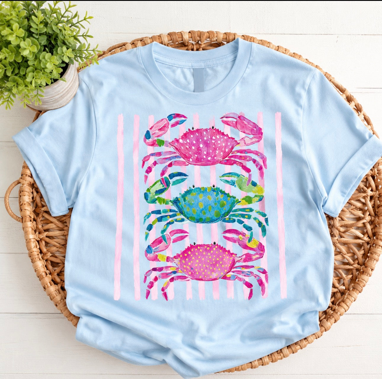 Crabby Trio - Hydrangea Blue