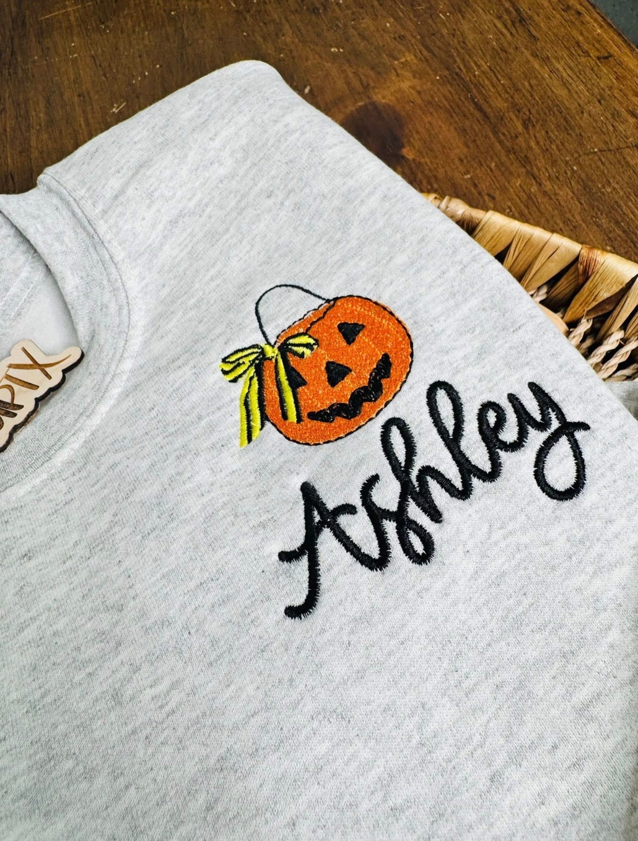 Jack O Lantern Candy Bucket - Personalized & Embroidered