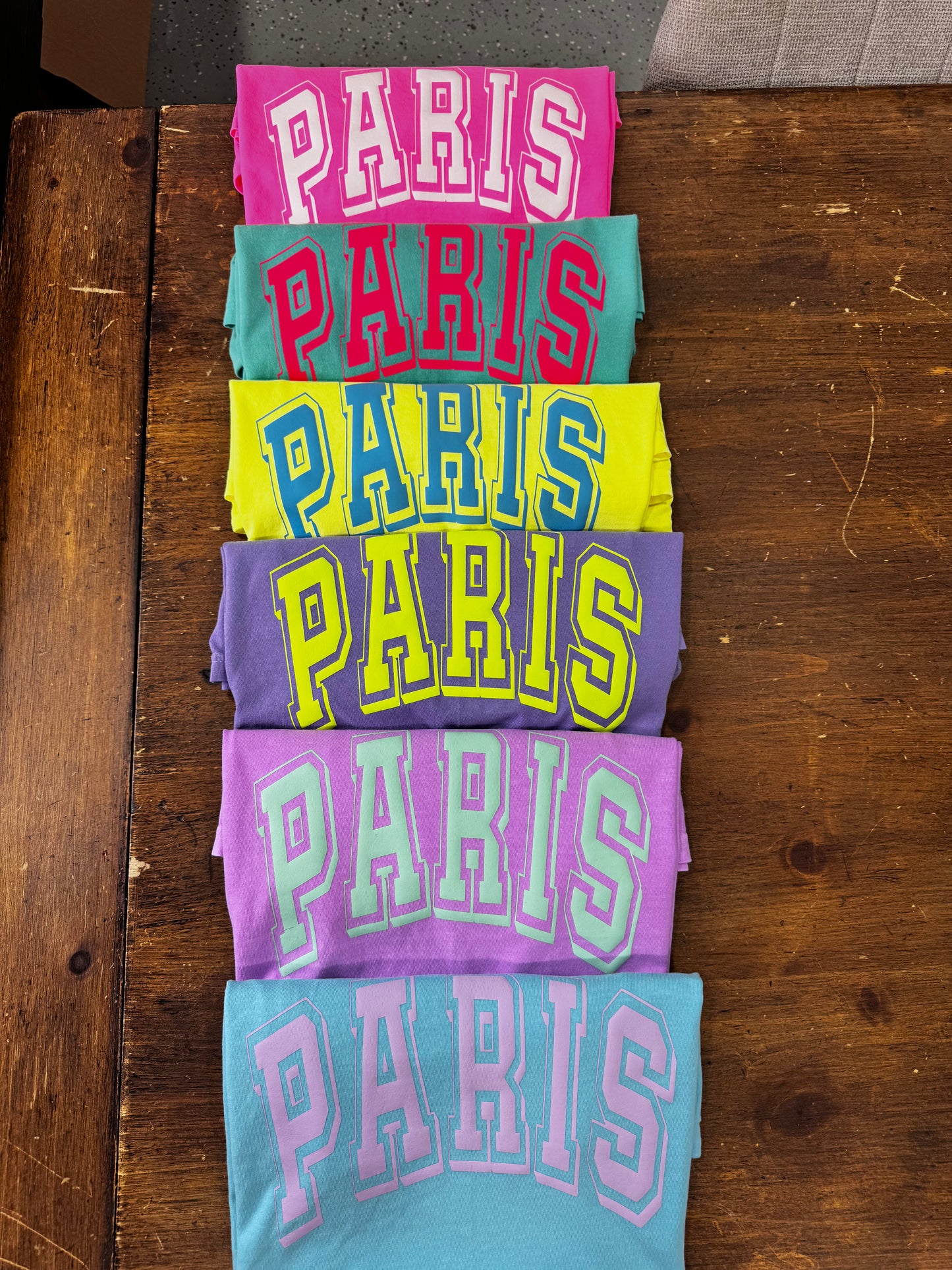 Island Green Paris with Hot Pink Puff