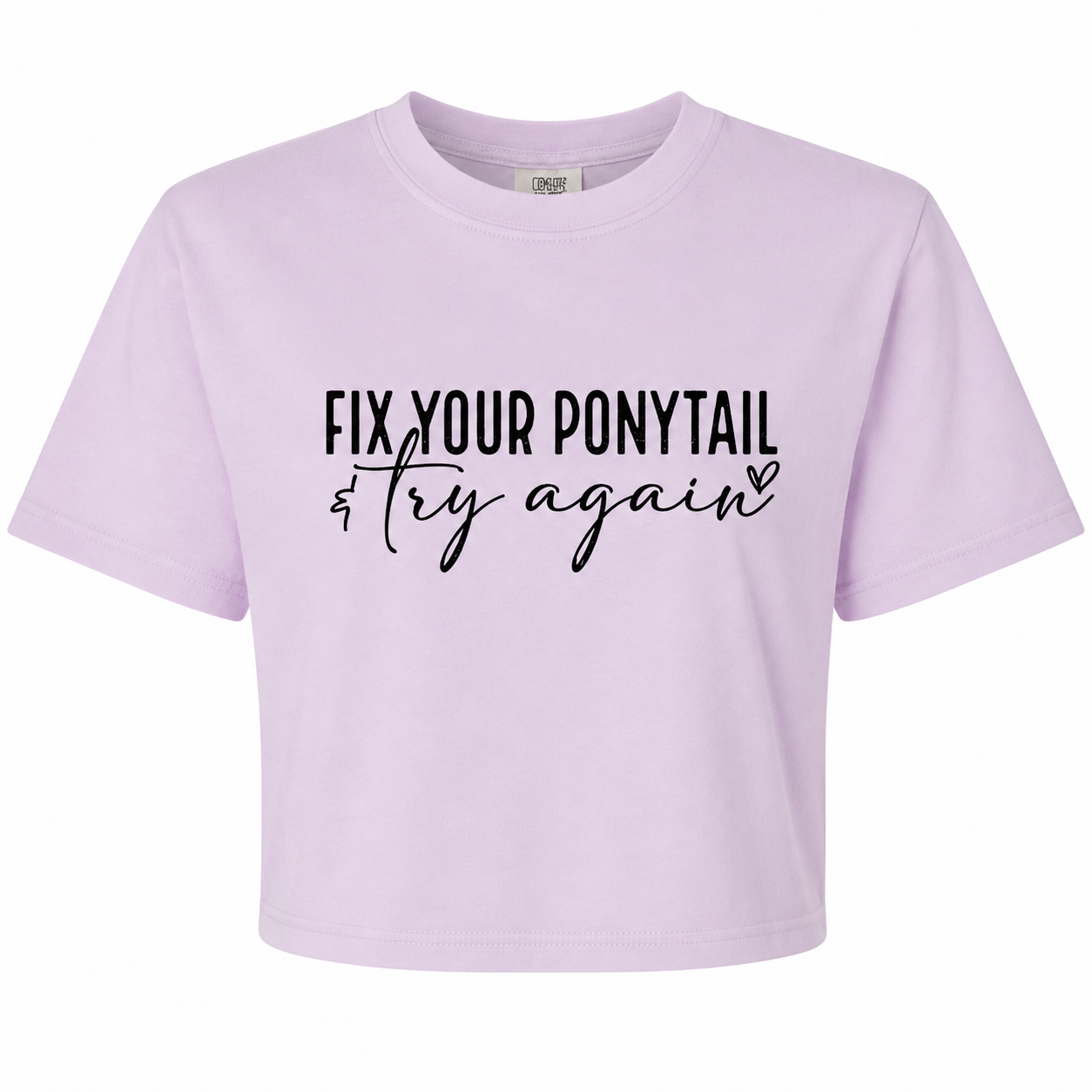 Fix Your Ponytail - Orchid Crop