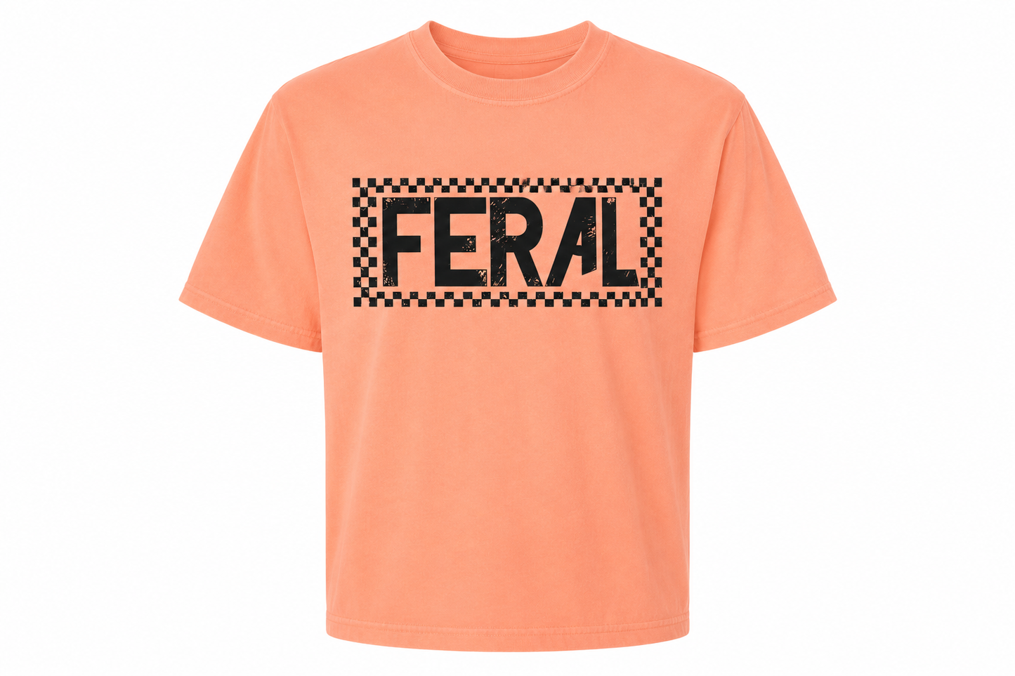 Feral Crop- Neon Cantaloupe
