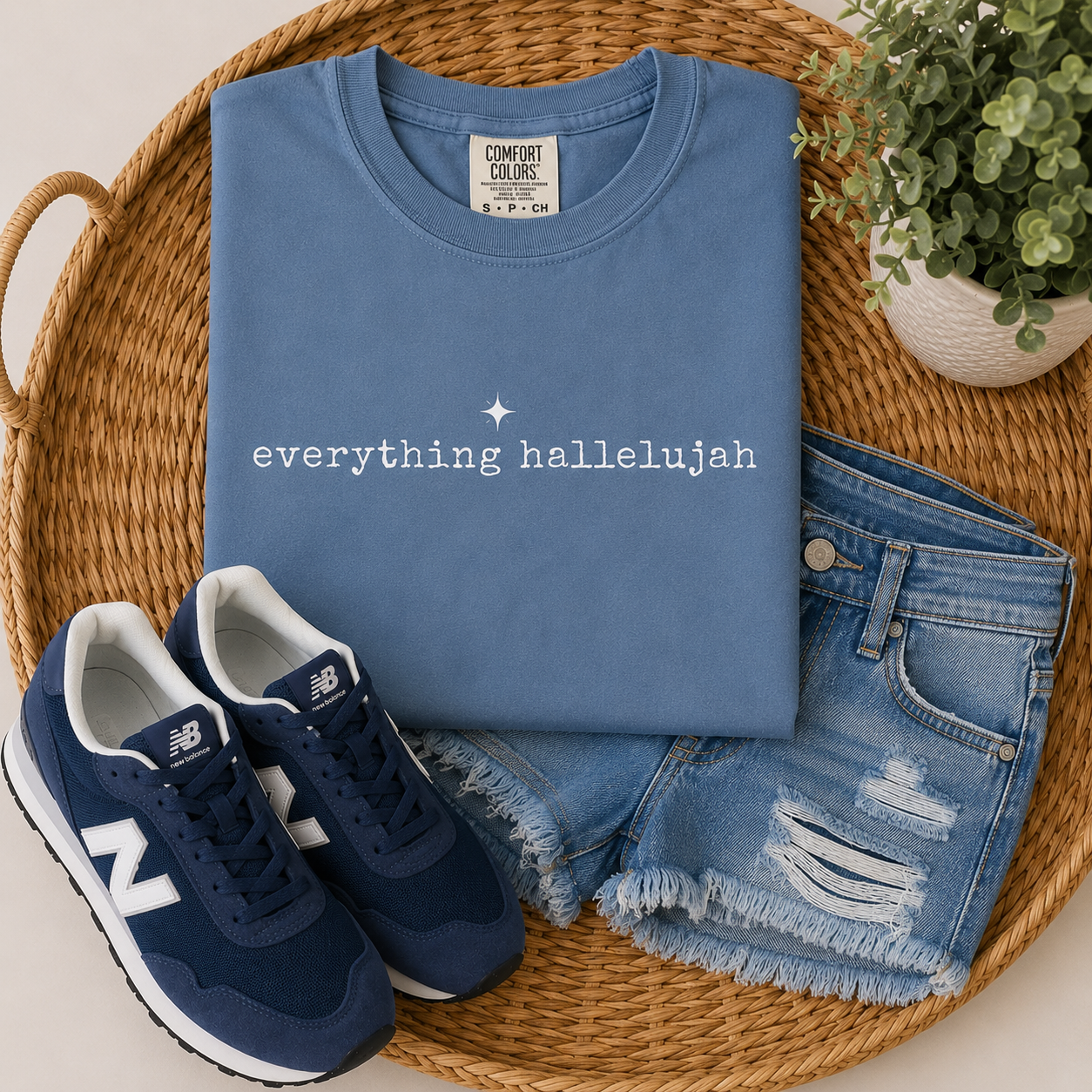 Everything Hallelujah - Washed Denim
