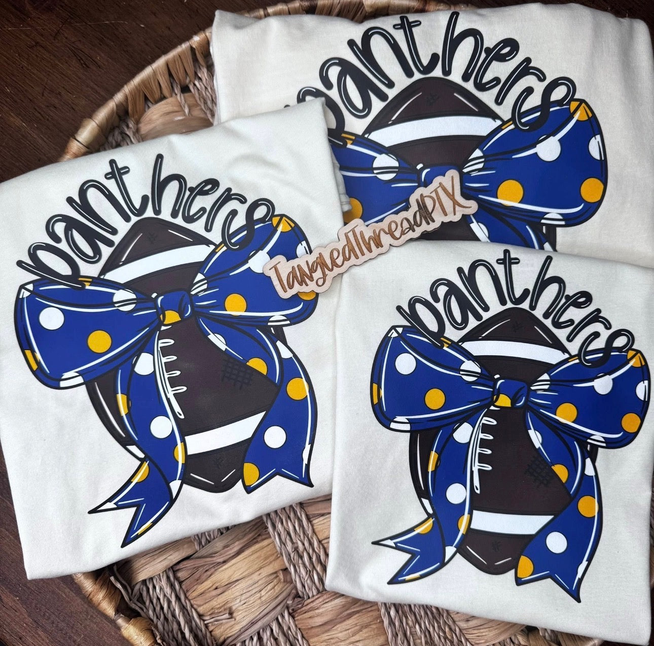 NL Football Bows - Ivory