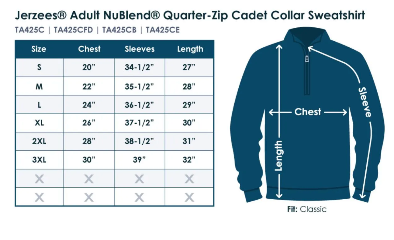 Ash Gray Kinder Personalized Quarter Zip - Embroidered